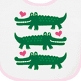 thumbnail image 3 of Inktastic Alligator Crocodile Reptile Baby Terry Cloth Bib, 3 of 3