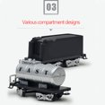 thumbnail image 2 of kurtrusly Vintage Children Track Small Train Toy Electric Light Music Train Simulation Classic Power Track Train Model, 2 of 8