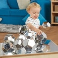 thumbnail image 1 of TTS Marvellous Metallics Silver Boulder Blocks – Stack Education Toys for Kids, Shiny Metal Blocks (Pack), 1 of 1