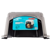 (3 pack) Vibrant Life Large Plastic Hard-Sided Pet Carrier, Black and Gray, 90 lb Limit