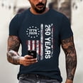 thumbnail image 2 of Men's Independence Day Graphic Tee 250th Anniversary USA Shirt Patriotic Flag Casual T Shirt, 2 of 5