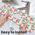 thumbnail image 6 of Vsdgher Strawberry Kitchen Sink Splash Guard Faucet Mat -1 PC Super Absorbent Fast Drying Mat Sink Gadgets-Splash, Bathroom,Sink Mat,(15" X 5.5" ), 6 of 7