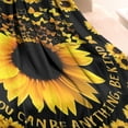 thumbnail image 3 of Black Butterfly Sunflower Pattern Blanket,Comfortable Soft Lamb Wool Throw Blanket,All Season,Warm Lightweight Blankets for Sofa Bed Couch Living Room Chair,30"x40", 3 of 4