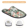 thumbnail image 3 of Fotbe Palm Trees and Tropical Pantuflas Peludas para Mujer con Estampado, Zapatillas de Peluche, Zapatos de Invierno para Casa, Uso Interior y Exterior-Medium, 3 of 8