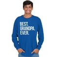 thumbnail image 3 of Best Grandpa Ever Grandfather Poppop Men's Long Sleeve Tee T Shirt Brisco Brands M, 3 of 6