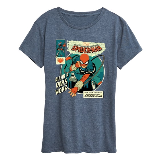 Spider-Man - All in a Day's Work Short Sleeve Graphic T-Shirt