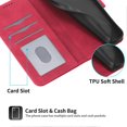 thumbnail image 4 of DIERFENG DF-03 For Xiaomi Poco X7 Pro 5G Redmi Turbo 4 5G Leather Case Lines Imprint Wallet Phone Co, 4 of 5