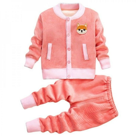

Baby Clothes for boys Boys And Girls Baby Cardigan Long Sleeve Pants Sweater 2 Piece Set