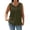 Blackish Green, variant on Gsakboxl Summer Tops for Women Women's Bubble Wrinkled Textured Fabric V Neck Tank Top Button Decor Loose Sleeveless Casual Vest L