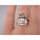 thumbnail image 2 of Lindo Halloween Fantasma Bruja Escoba Estilo Anillo de dedo Fiesta Cosplay Accesorios Sombrero de bruja de plata Cómodo y ambientalmente delicado (1pcs, kaili Sencillez, 2 of 5