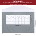thumbnail image 4 of COOSHADE Lateral para Toldo Plegable 10x10 Gris, 4 of 6