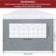 thumbnail image 4 of COOSHADE Lateral para Toldo Plegable 10x10 Gris, 4 of 6