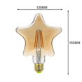 thumbnail image 2 of Led Bulbs Vintage Bulb 4W Led Filament Edison Bulb Specialty Decorative Light Bulb 220/240V E27 (Star), 2 of 5