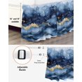 thumbnail image 3 of Abstract Art Bed Skirt King Size 16" Drop Gold Blue Gradient Marble Texture Ruffled Wrap Around Bed Skirts Adjustable Elastic Bedskirt Dust Ruffle for King Size Bed, 3 of 7