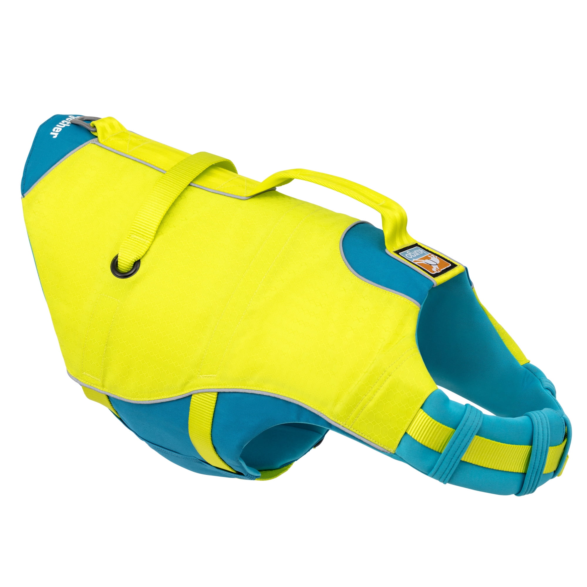 Kurgo Surf n’ Turf Dog Life Jacket, Floatation Vests for Dogs, Dog PFD, Yellow/Blue, X-Large