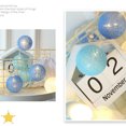 thumbnail image 5 of Cotton Balls String Color Led Lights 1 Pcs,Christmas Hanging Lamp Decor,Dorm Decor Flashing Led Cotton Ball Lights,Hanging Lights Cotton Balls for Festival Wedding Party Decor,20 Led 10 ft,Blue, 5 of 7