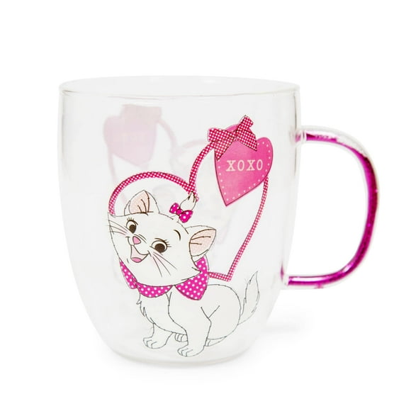 Taza de café Disney The Aristocats Marie XOXO de vidrio de 400 ml