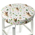 thumbnail image 3 of Fotbe German Shepherd Dog Stool Covers Round,Waterproof Round Bar Stool Covers Bar Chair Covers Washable Stool Cushion Slipcover for 12-14 Inch Chair-, 3 of 7