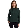thumbnail image 4 of RBX Active Women's Regular Length Slouchy Fit Ribbed 1/4 Zip Pullover Hoodie Top, 4 of 5