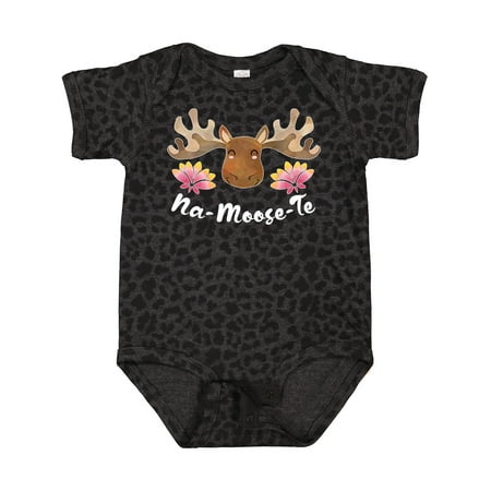 

Inktastic Na-Moose-Te Cute Moose Greeting Gift Baby Boy or Baby Girl Bodysuit