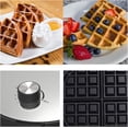 thumbnail image 4 of Mini Waffle Make,Waffle Maker Iron Machine, 1000w,Non-stick Coating, Adjustable Temperature Control,Power/Ready Indicator Light,Overheating Protection, 4 of 5