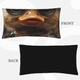 thumbnail image 2 of Disketp Vintage Gentleman Duck Pillowcase, Queen Size Pillow Cases for Bedroom,Office,Sofa, Pillow Cover with Envelope Closure - 20x36in, 2 of 7