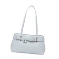 thumbnail image 2 of Bolso de Mano Bolso Tote Bolso Grande Bolso Bandolera Confeccionado en Cuero PU con Estilo Minimalista Adecuado para Mujeres en Azul, 2 of 8
