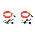 thumbnail image 1 of JShteea Interfaz USB Fría 10 Pies 5V para La Modificación Del Interior Del Automóvil (rojo), 1 of 5