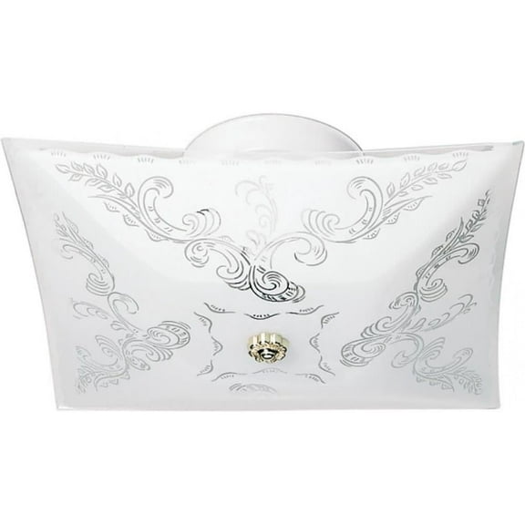 Nuvo 60/6032 Two Light Flush Mount, White