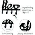 thumbnail image 3 of CHOK Hook Hanger Wall Key Holder Metal Decorative Mounted Coat Hanger with Key Shape Design Organizer Rack with 6 Hooks for Wall Bathroom Kitchen Entryway, 3 of 9