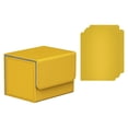 thumbnail image 4 of Caja de almacenamiento para barajas de cartas, organizador de piel sintética, para intercambiar Amarillo, 4 of 9