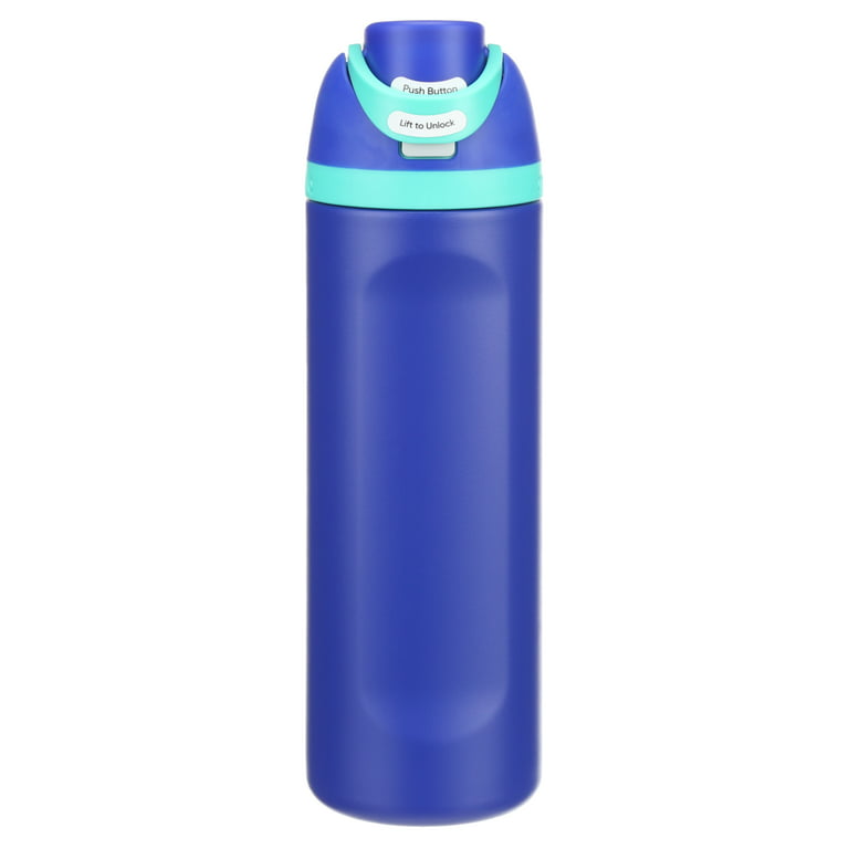 Owala FreeSip Insulated Stainless Steel Water Bottle with Straw for Sports  and Travel, BPA-Free, 24-oz,Purpley