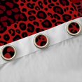 thumbnail image 4 of Manfei Leopard Patchwork Blackout Curtains, Cheetah Print Curtains Pack of 2 (42x84 Each), Red and Black, 4 of 6