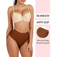 thumbnail image 4 of Seamless Thong Shapewear for Women Tummy Control Body Shaper Underwear High Waist Shaping Panties Girdle, 4 of 5
