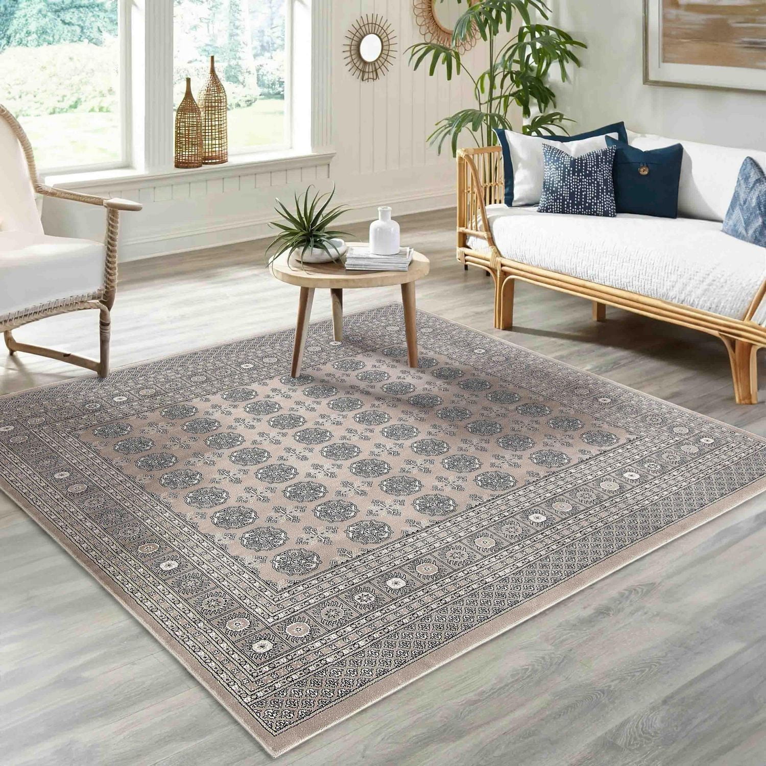 ECARPET Bokhara Oriental Area Rug for Living Room