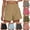 Khaki, variant on CYRBOKO Workout Shorts for Womens, Casual Summer Lightweight Comfy Short Pants Khaki Size S-2XL
