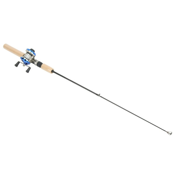 Winter Fishing Pole Set, Ice Fishing Rod Metal Fishing Reel 75cm String  Hooks Portable For Freshwater Fishing 