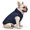 Navy blue, variant on Hengshan Dog Winter Coat, Warm Sherpa Lined Dog Vest Jacket, Water Resistant Quilted Dog Cold Weather Coat with Snap Buttons, Easy On Off Pet Jacket for Small Medium Dogs