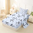 thumbnail image 2 of Erosebridal Dreamy Princess Bowknot Twin Sheet Sets,Black Bowtie Ribbon Bedding For Kids 3-Piece, 2 of 6