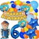 thumbnail image 2 of Blippi Tema Fiesta De Cumpleaños Decorativo Vajilla Plato De Papel Taza Mantel Bandera Pastel Topper Set, 2 of 4