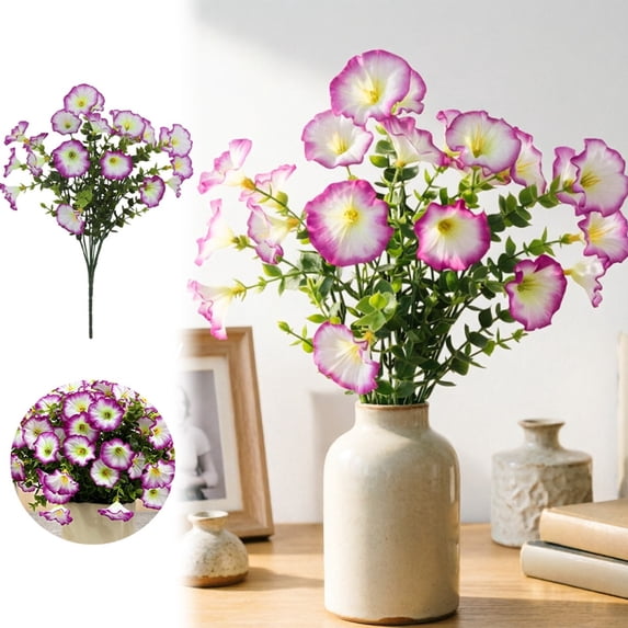 Gytml Artificial Cemetery Flowers, Uv Resistant Silk Memorial Bouquets, Fade-Resistant Grave Flowers For Headstone & Cemetery Decor(E-35cm)