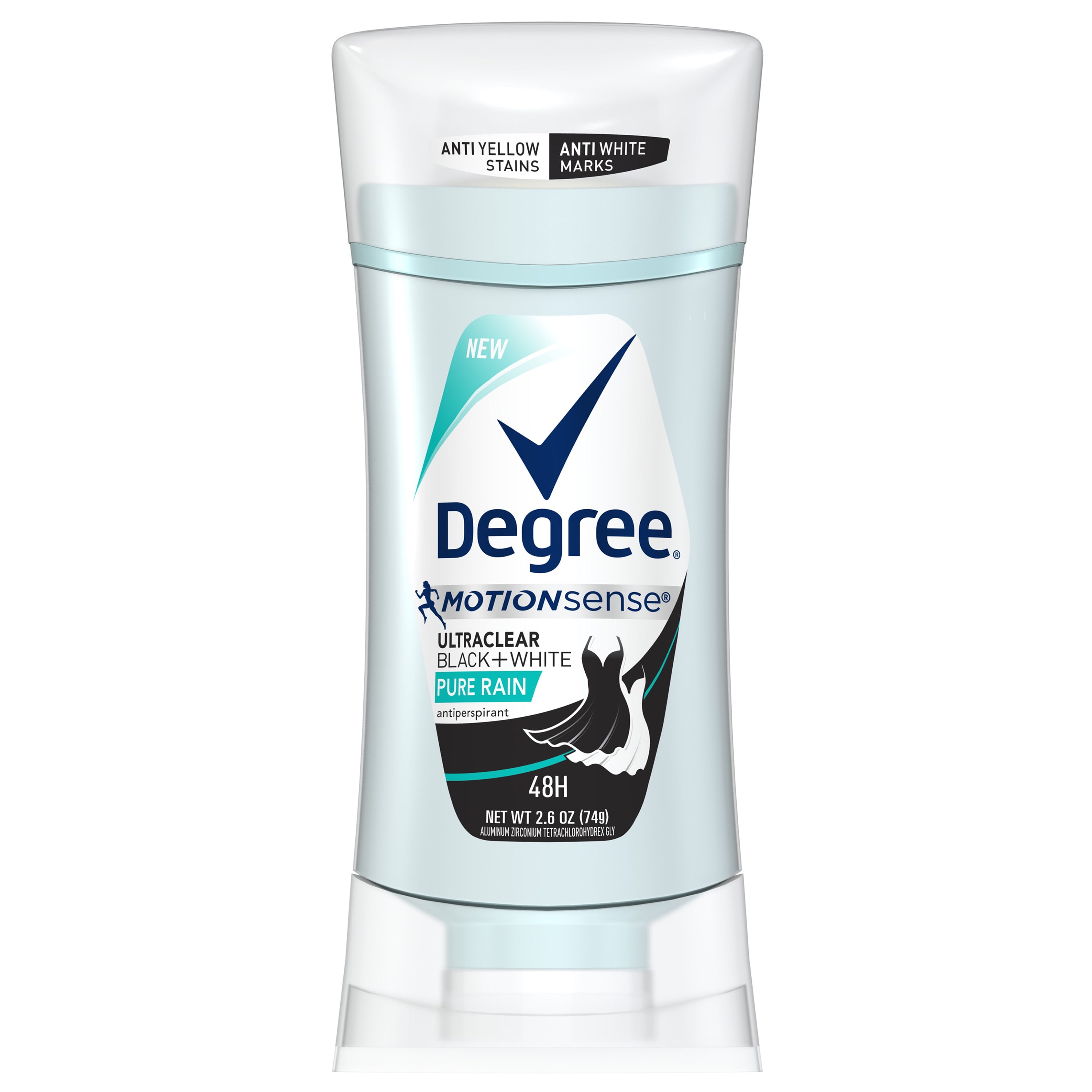 Degree Women Black and White Pure Rain UltraClear Antiperspirant