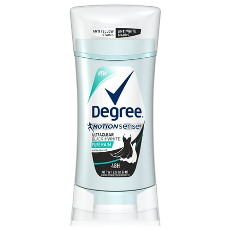 Degree Women Black and White Pure Rain UltraClear Antiperspirant Deodorant, 2.6