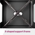 thumbnail image 2 of VOLIX 24inches Black Stackable Metal Bar Stool Backless Indoor-Outdoor Counter Stools Set of 4, 2 of 9