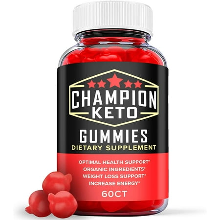 (1 Pack) Champion Keto ACV Gummies - Supplement for Weight Loss - Energy & Focus Boosting Dietary Supplements for Weight Management & Metabolism - Fat Burn - 60 Gummies