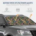 thumbnail image 5 of Yiaed Snake And Flower Print Car Front Windshield Sun Shade,Foldable Anti-UV Car Sunshade for Front Window for Most Vehicles-Large, 5 of 5