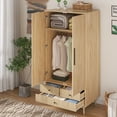 thumbnail image 3 of Bedroom Armoires, Armoire Wardrobe Closet with Drawers, Wooden Wardrobe Cabinet, 3 of 8
