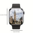 thumbnail image 3 of 1 Paquete De Reloj Inteligente 9 IP68 Rastreador GPS A Prueba De Agua Llamada BT Carga Inalámbrica Mujeres Hombres Smartwatch Serie 8 Actualizado Para Android IOS Pantalla Táctil Completa 2.05 "HD Pan, 3 of 4