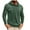 Green, variant on Mens Hoodie Long Sleeve Athletic Top Solid Color Button Pullover Chest Pockets Muscle Regualr Workout Gym Hooded Shirt Soft Lightweight Running Sport Streetwear Fashion Hoodys Shirts