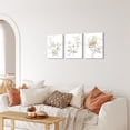 thumbnail image 3 of Visual Art Decor 3 PCS 12x16 Inch Gold Framed Floral Flower Print Canvas Wall Art Painting, 3 of 6
